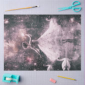 デコップグレースフルバレリーナ&スワンズパープルフエ 薄葉紙 (クラフト)