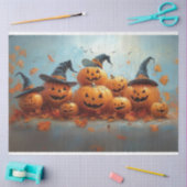 デコップコミカルパンプキンファミリーアートティッシュペーパー 薄葉紙 (クラフト)