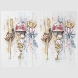 デコップコラージュバーティカルベースボールテーマ 薄葉紙