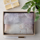 デコップコンビナート花柄ピンクパープル 薄葉紙 (ギフト)