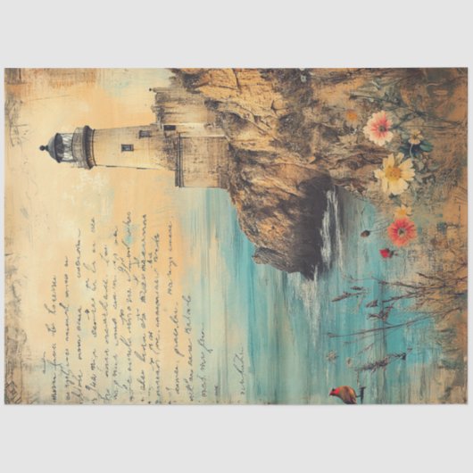 デコップコースタルライトハウス詩のシ航海のーン 薄葉紙 (正面)