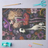 デコップゴシッお洒落クガールスタンダードプードル 薄葉紙 (クラフト)