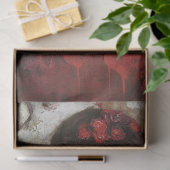 デコップゴシックウーマンレッドドレスバレンタインハート 薄葉紙 (ギフト)