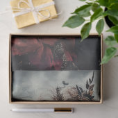 デコップゴシックカップル黒い赤と月の服を着た 薄葉紙 (ギフト)