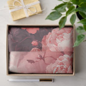 デコップゴシックスカル囲まれ&桃の花 薄葉紙 (ギフト)