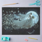 デコップゴシックスケルトンブライド自転車ホワイトベール 薄葉紙 (クラフト)