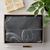 デコップゴシックハイファッションモデルブラックガウン 薄葉紙 (ギフト)