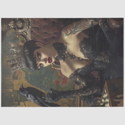 デコップゴシックロイヤリティクイーンinブラック 薄葉紙 (正面)