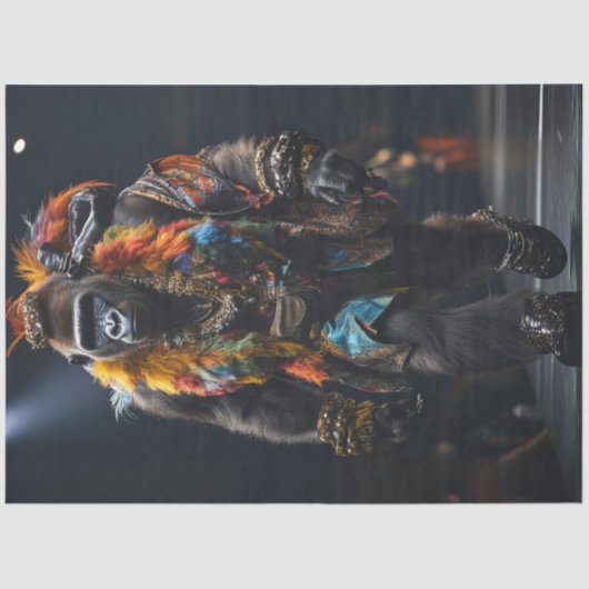 デコップゴリラファッションランウェイはっきりしたカラー 薄葉紙 (正面)