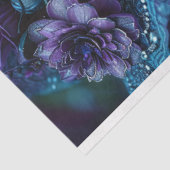 デコップサウお洒落ザンベルレディティール（緑がかった色）パープル 薄葉紙 (詳細)