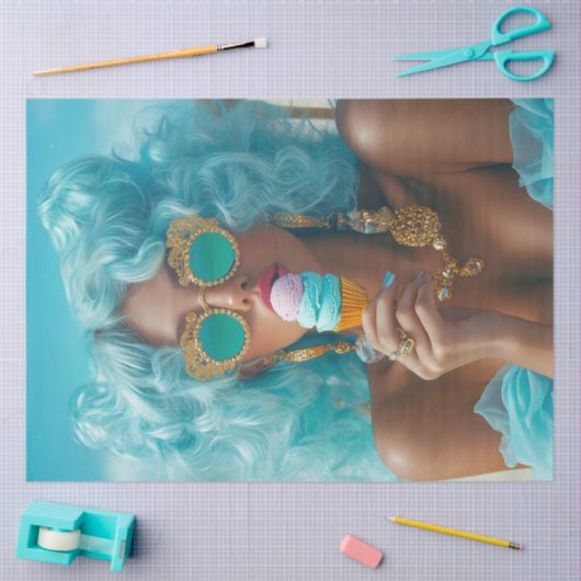 デコップサマーはっきりしたバイブサンキス済みトリートメント 薄葉紙 (クラフト)