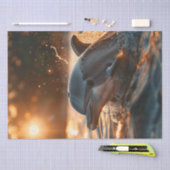 デコップサンセット海ドルフィンゴールデンヒュース 薄葉紙 (クラフト)