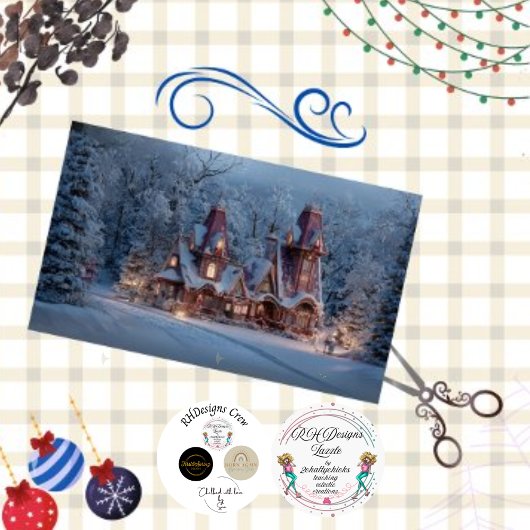 デコップサンタズオールドチャームアイルランドコテージ 薄葉紙