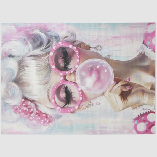 デコップサン – キスガール水玉模様熱い夏の日 薄葉紙 (正面)