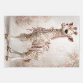 デコップジお洒落ラフェピンクスクラップブック作り ラッピングペーパーシート (正面2)