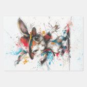 デコップスお洒落プラッ絵を描プラビットリス ラッピングペーパーシート (正面2)