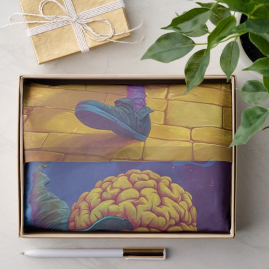 デコップスカクレローイエローブリックロード不気味 薄葉紙 (ギフト)