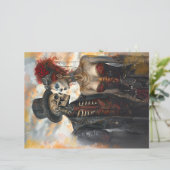 デコップスケルトンカップルSteampunkスクラップブックページ (スタンド正面)