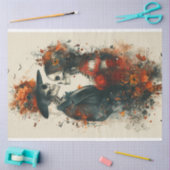 デコップスケルトンカップルVictor & Eliza in Red 薄葉紙 (クラフト)