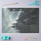 デコップスケルトンゴシックのキングブラックホース 薄葉紙 (クラフト)