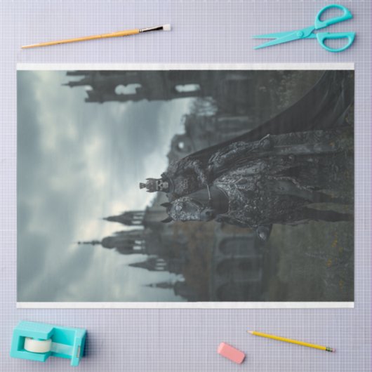 デコップスケルトンゴシックのキングブラックホース 薄葉紙 (クラフト)