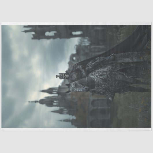 デコップスケルトンゴシックのキングブラックホース 薄葉紙 (正面)