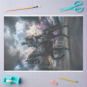 デコップスケルトンナイトシルバーホース 薄葉紙 (クラフト)