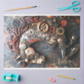 デコップスタームパンクアイアンホースギアハート 薄葉紙 (クラフト)