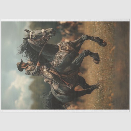 デコップスタームパンクカウボーイホースロデオ 薄葉紙 (正面)