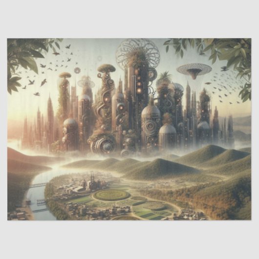 デコップスタームパンクガーデンシティファンタジーシティ 薄葉紙 (正面)