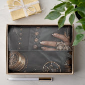 デコップスタームパンクギアクロック黒人女性 薄葉紙 (ギフト)