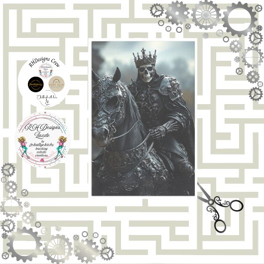 デコップスタームパンクスタリオンとキングスケルトン 薄葉紙