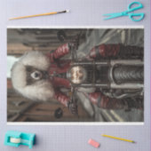 デコップスタームパンクスタンダードプードルバイクもしくは自転車に乗る人 薄葉紙 (クラフト)