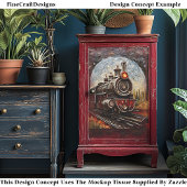 デコップスタームパンクトレインロコモザイクフェイク039 薄葉紙