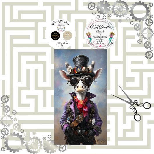 デコップスタームパンクファンタジーキリン 薄葉紙