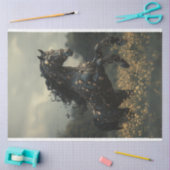 デコップスタームパンクブラックスタリオンホース 薄葉紙 (クラフト)