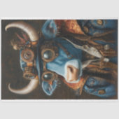 デコップスタームパンクメカニカルヴィンテージブル 薄葉紙 (正面)