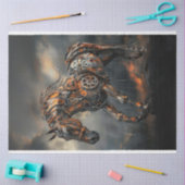 デコップスチームパンク銅製威厳のある馬 薄葉紙 (クラフト)