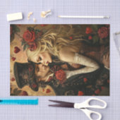 デコップスティームパンクバレンタインロマンチックカップル 薄葉紙 (クラフト)