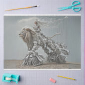 デコップスティームパンクライオンライオンズランドスケープ 薄葉紙 (クラフト)