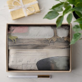 デコップスティームパンクMr. & Mrs. Owlスクラップブック作り 薄葉紙 (ギフト)