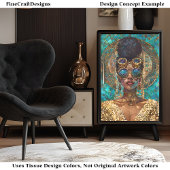 デコップダークスキン金ゴールド女フェイクモザイク062 薄葉紙