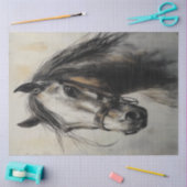 デコップチャコールホースアンタムドグレースアート 薄葉紙 (クラフト)