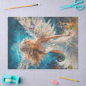 デコップテクスチャ油ベースのエンジェル絵を描ズ 薄葉紙 (クラフト)