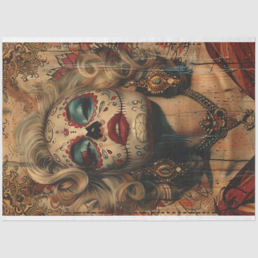 デコップデイオブデッドお祝いイザベラ 薄葉紙 (正面)