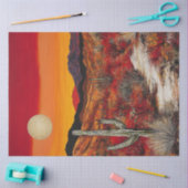 デコップデザートサンセットシンフォニーデザイン 薄葉紙 (クラフト)