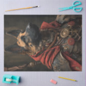 デコップドイツのシェパードSteampunkブロンズアーマー 薄葉紙 (クラフト)