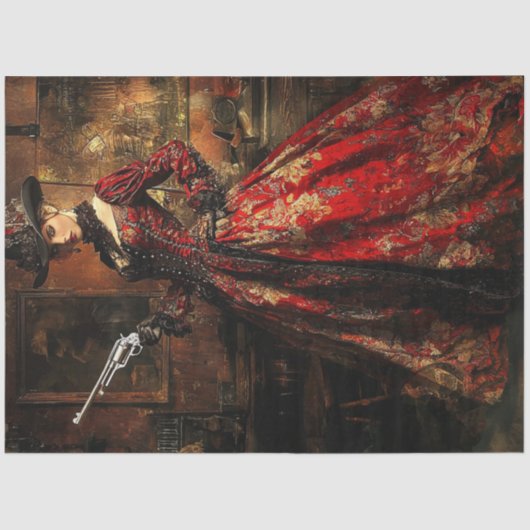 デコップドビクトリアンレードレディーガンスリンガー 薄葉紙 (正面)