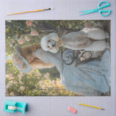 デコップドビクトリアンレードレディースタンダードプードル 薄葉紙 (クラフト)