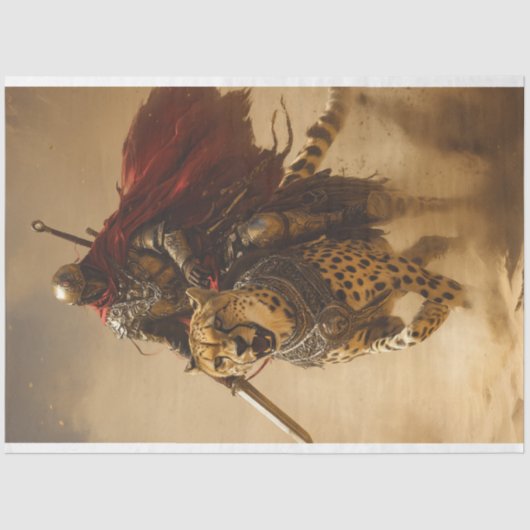 デコップナイトとチーター・デュオ・ヒーロー 薄葉紙 (正面)